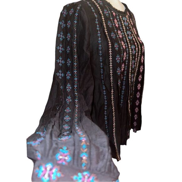 🔆Final Sale🔆 Johnny Was | NWTs Embroidered Calico Blouse Size Small - Picture 5 of 9